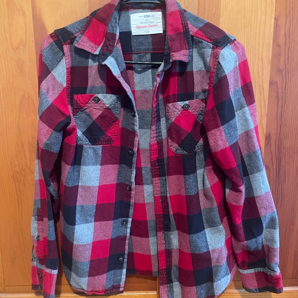 L Cozy Red Flannel